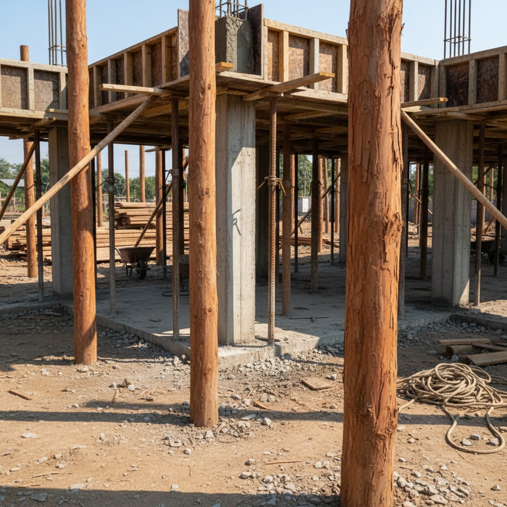 Escora de Eucalipto para Construção