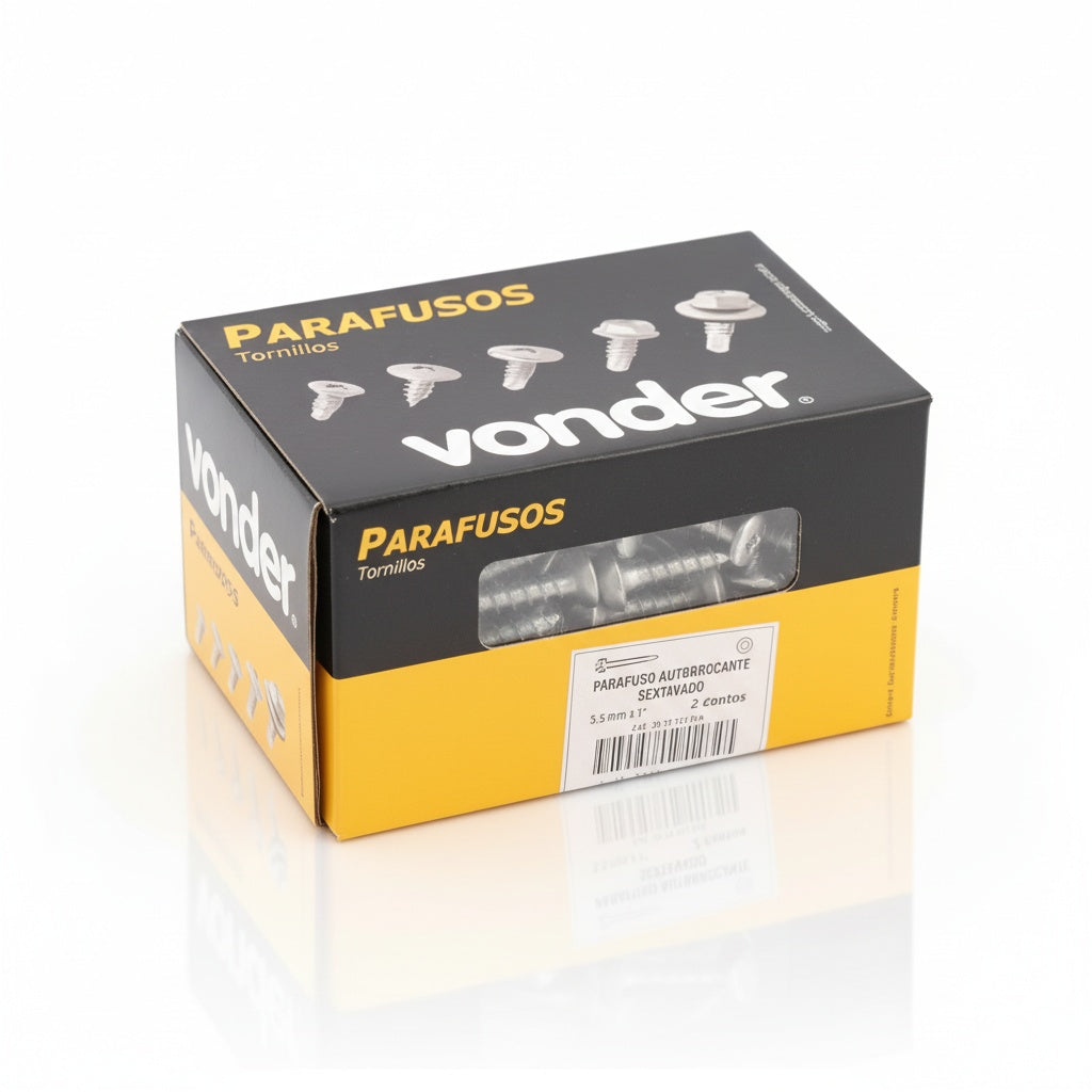 Parafuso Auto Brocante Cabeça Flangeada 4,2 X 19 MM | Caixa 100 Unidades