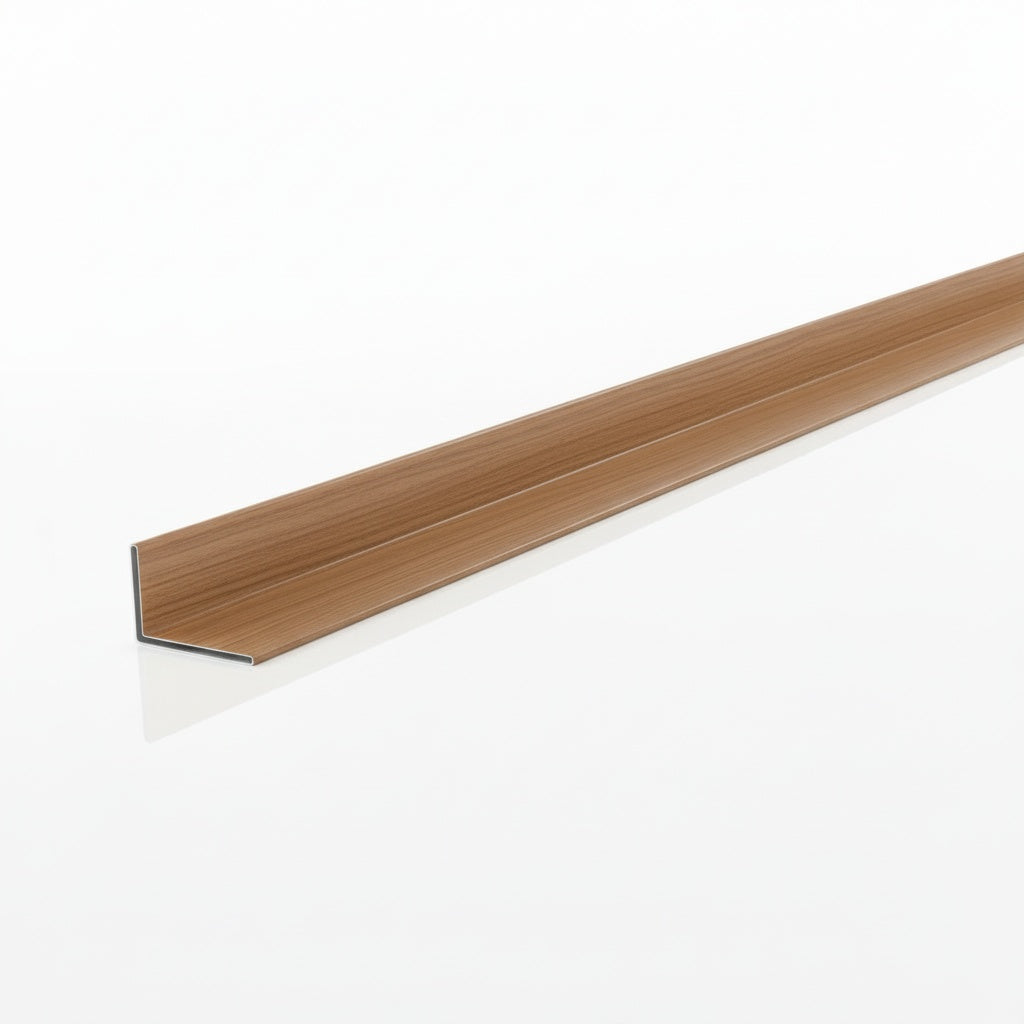 Perfil L de PVC para Acabamento | 20x20mm | Barra 3m