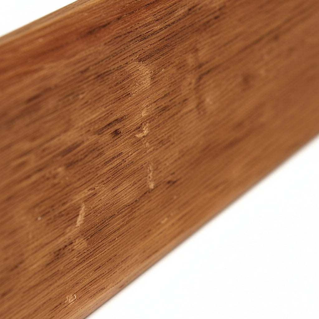 Rodapé de Madeira Cedro Mesclado Liso | 6 CM X 13 MM