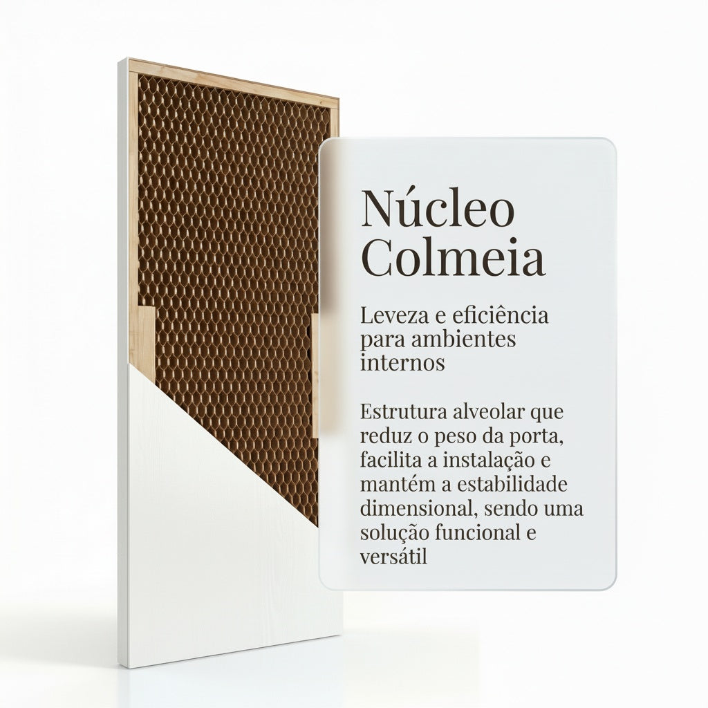 Porta Interna Lisa JB Paes Colméia | Primer Branco