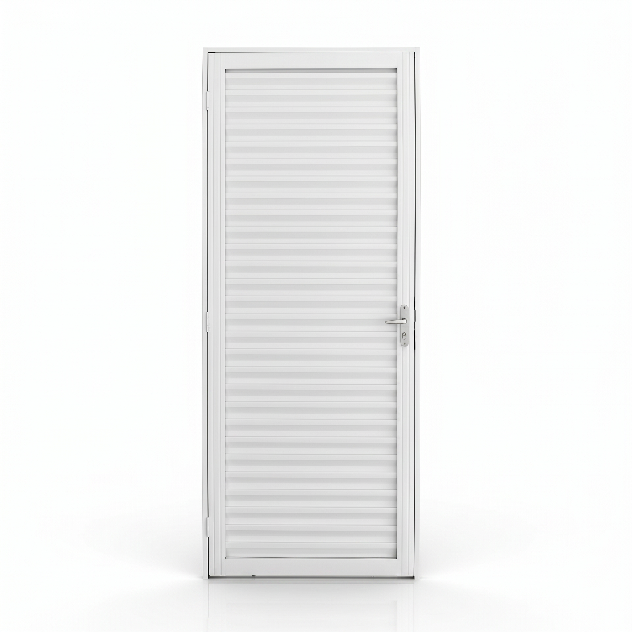 Porta com Caixilho de laminado Branco Laminado Reforçado | 215 X 6,5 CM