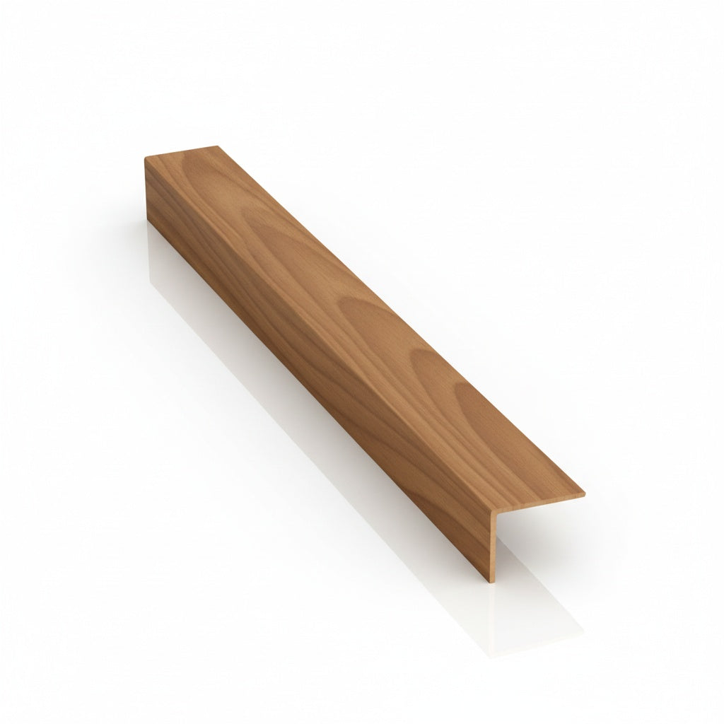 Perfil L de PVC para Acabamento | 20x20mm | Barra 3m