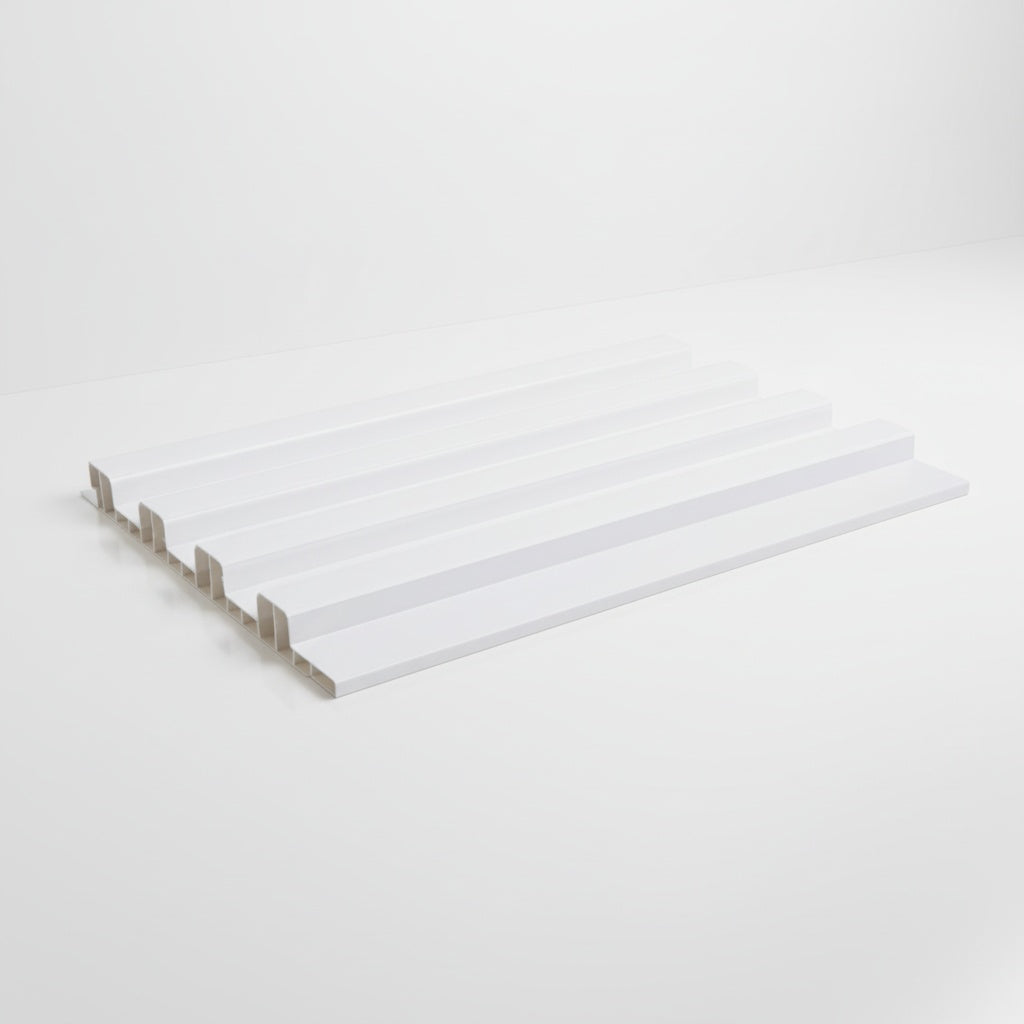 Perfil Ripado de PVC Decorativo para Parede | 20cm x 3m