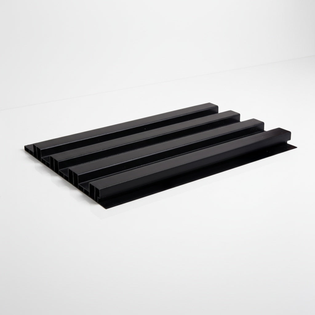 Perfil Ripado de PVC Decorativo para Parede | 20cm x 3m