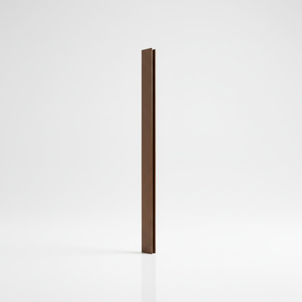 Perfil U de PVC para Acabamento | 8mm | Barra 3m