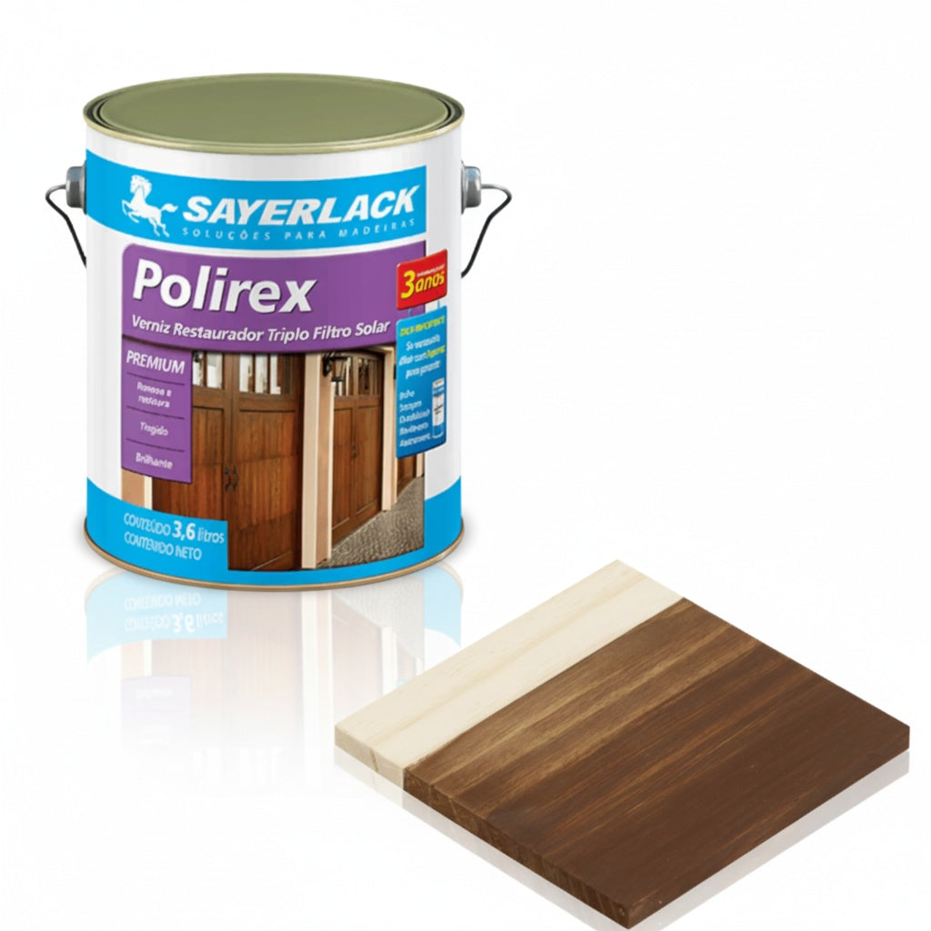Verniz Restaurador Polirex para Madeira | Renovação | 3,6L