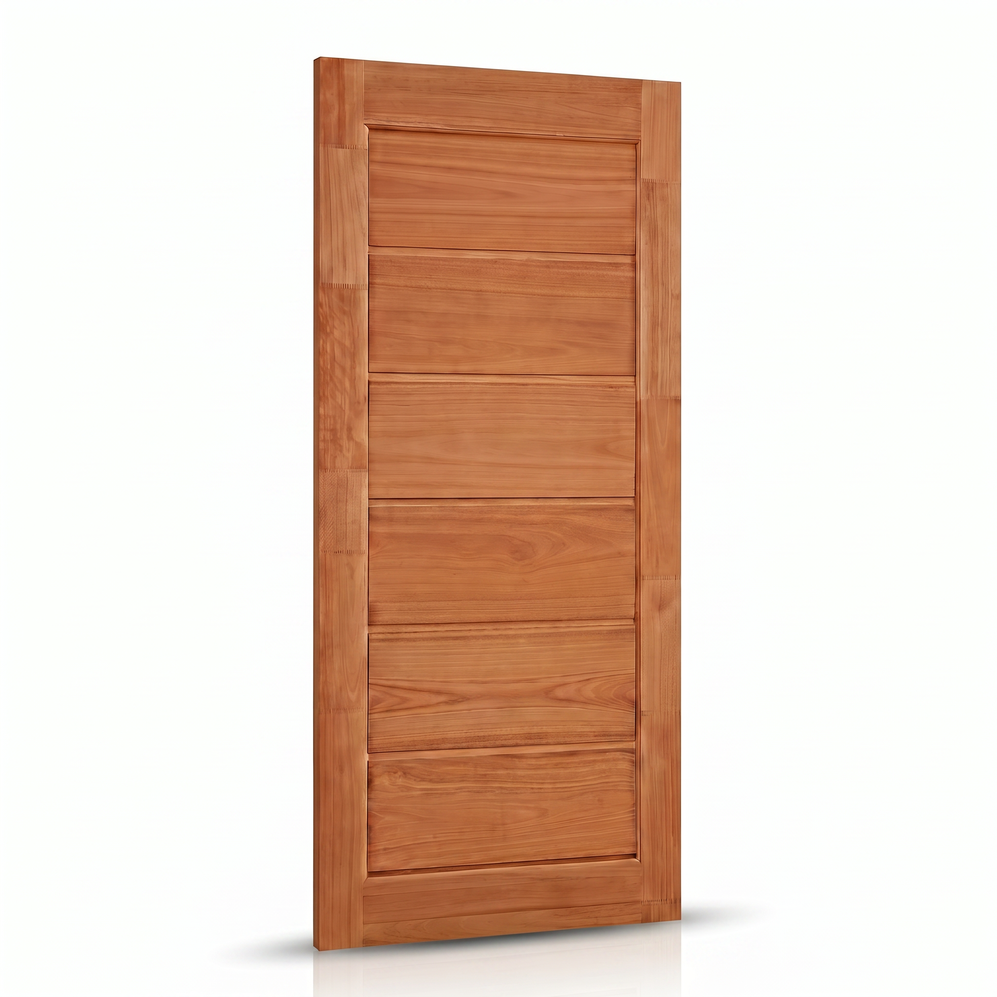 Porta Externa de Madeira Eucalipto Fingada | Ref 54 | Com Selador