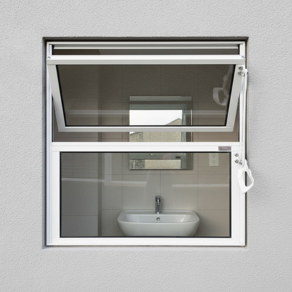 Janela de Alumínio Basculante Branca | 40 X 40 CM
