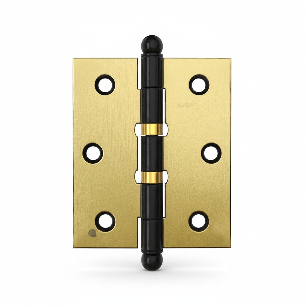 Kit com três dobradiças 3.1/2 para instalação de portas de madeira