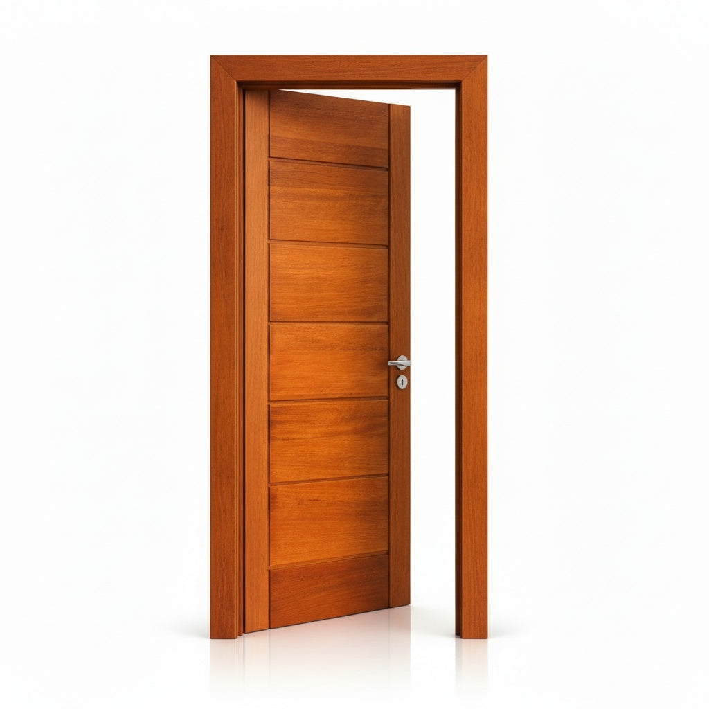 Porta Externa de Madeira Cedro Alagoano | Ref 32 | Com Selador