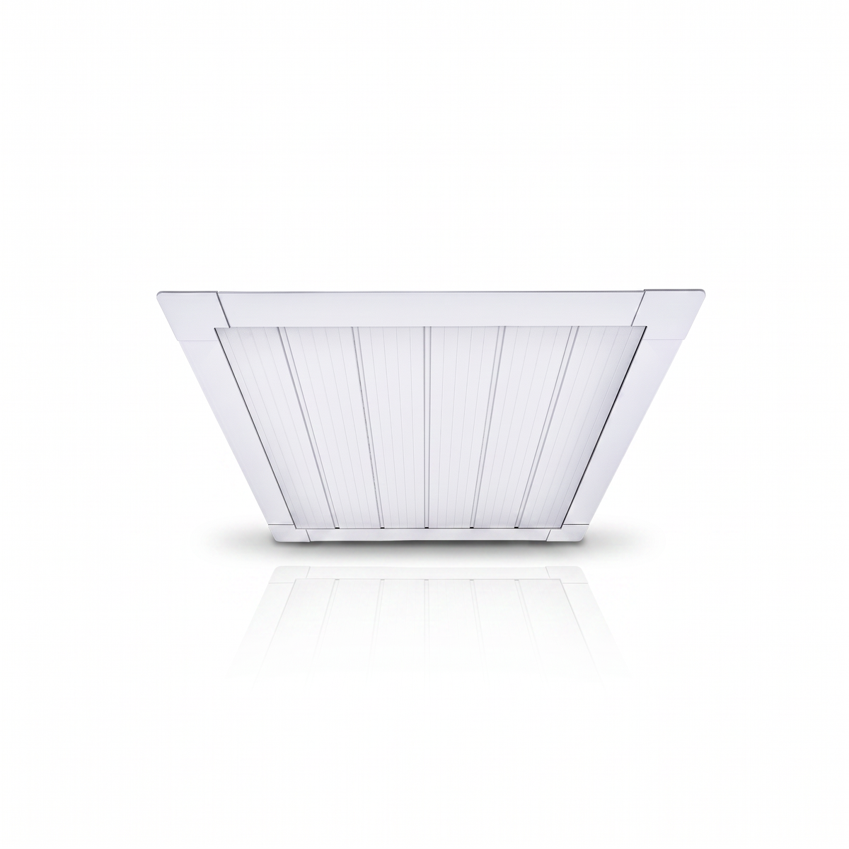 Alçapão de PVC 60 x 60 cm visto pela face inferior, com moldura de acabamento para instalação no forro