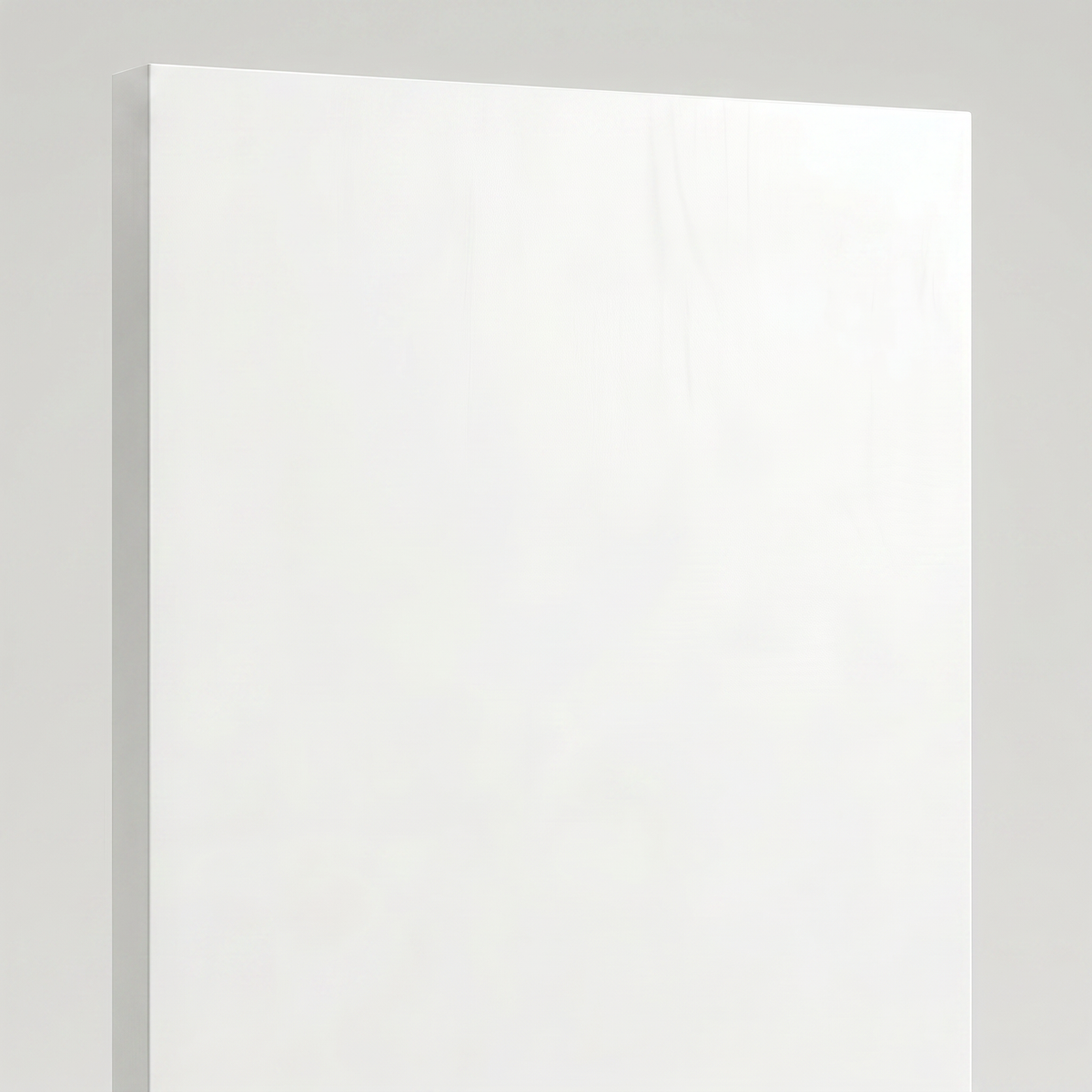 Porta lisa Colmeia com primer branco, detalhe do revestimento e composição interna.