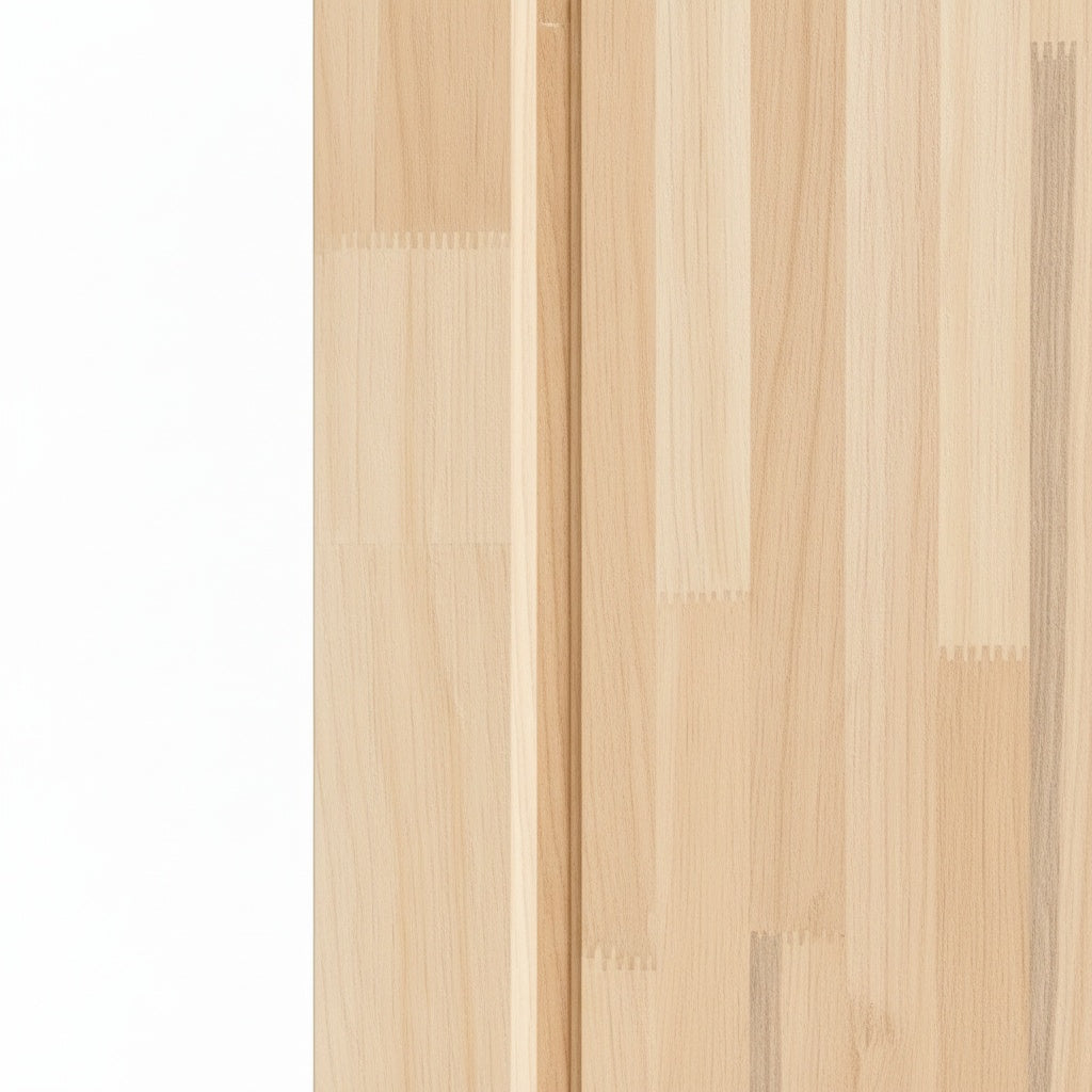 Porta Externa de Madeira Eucalipto Fingada | Ref 51 | Natural
