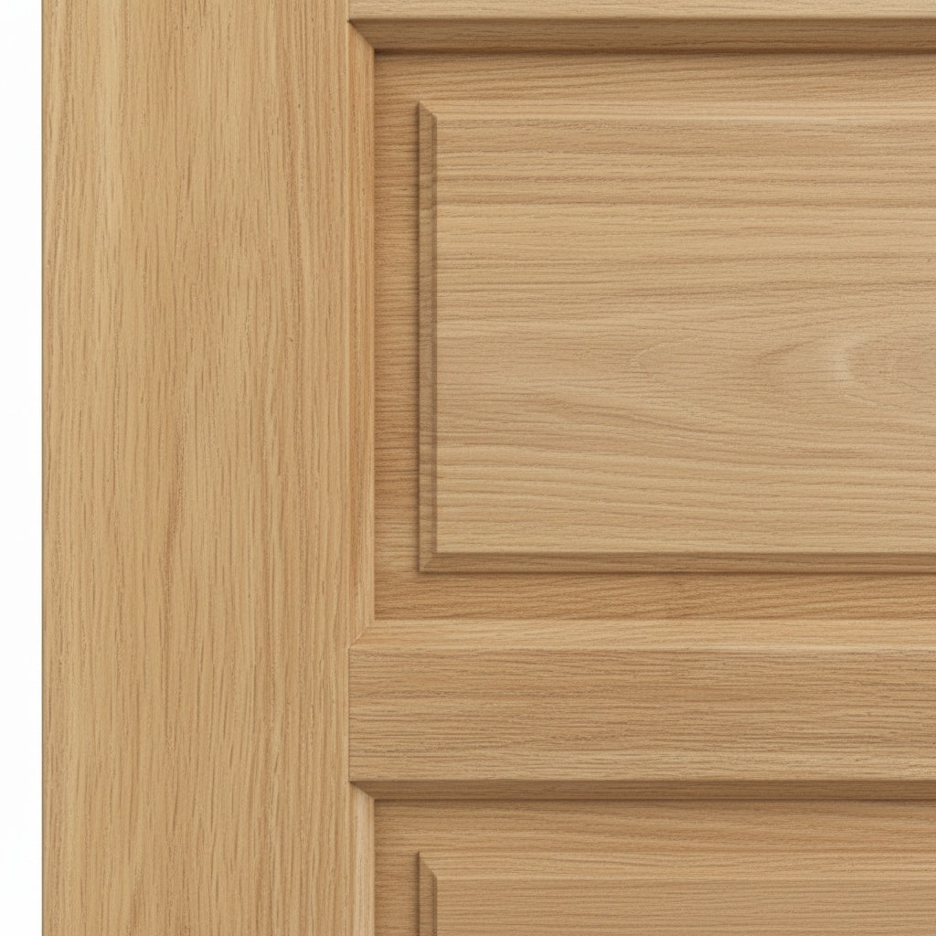 Porta Externa de Madeira Eucalipto Fingada | Ref 59 | Natural