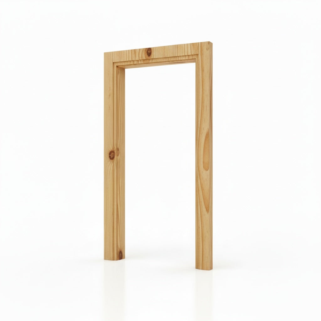 Caixilho (Guarnição) de Madeira Pinus | Com Vistas 6 CM