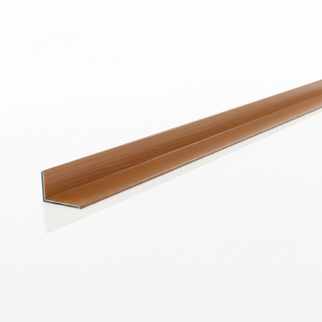 Perfil L de PVC para Acabamento | 20x20mm | Barra 3m