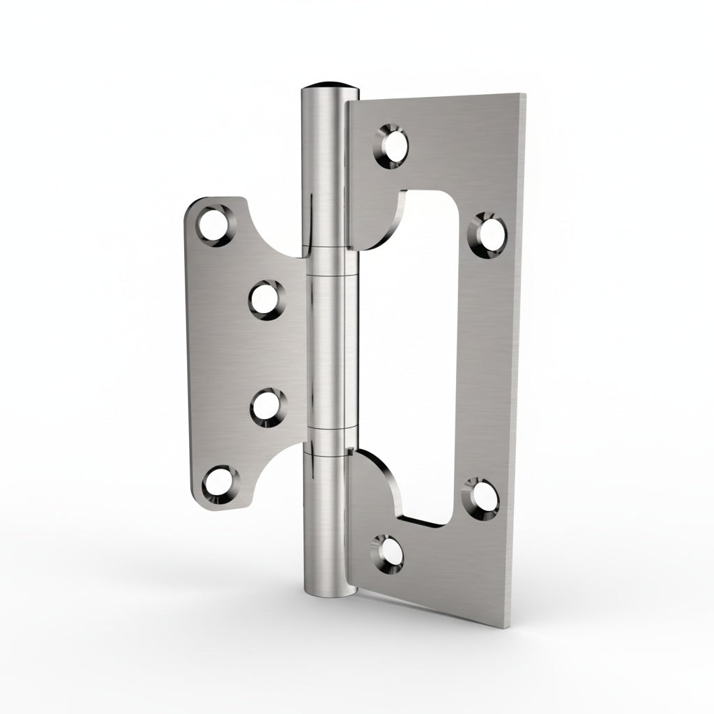 Dobradiça Inox | Sobrepor | Kit 3 Unidades