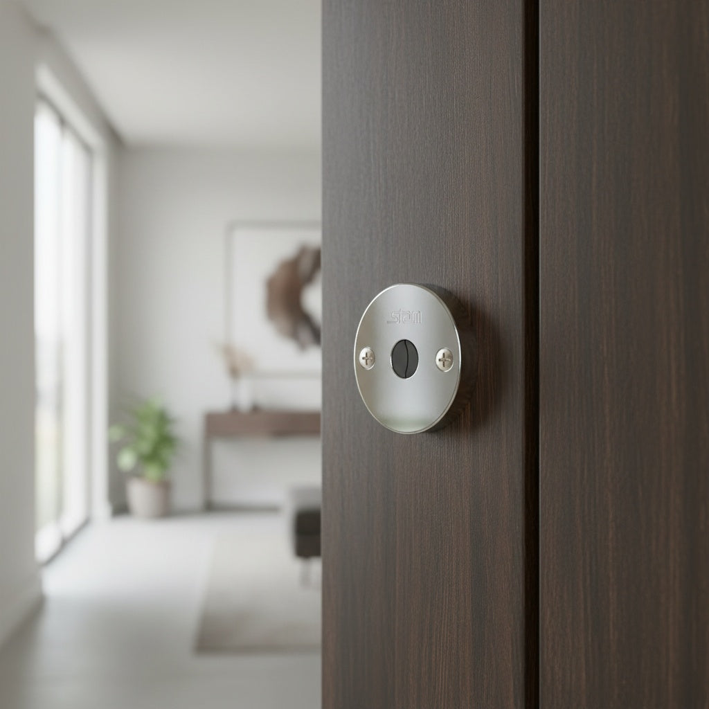 Fechadura 1004 | Roseta Inox | Par