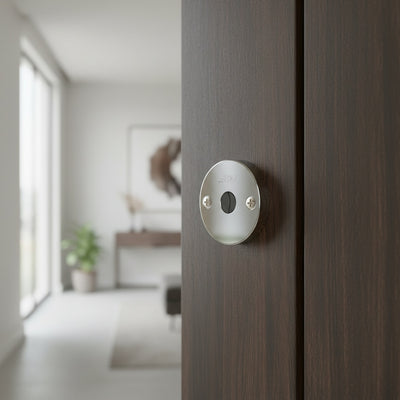 Fechadura 1004 | Roseta Inox | Par