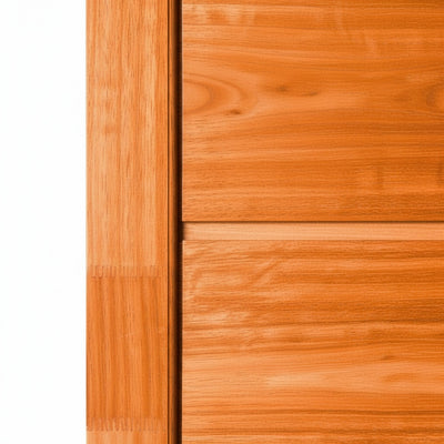 Porta Externa de Madeira Eucalipto Fingada | Ref 54 | Com Selador