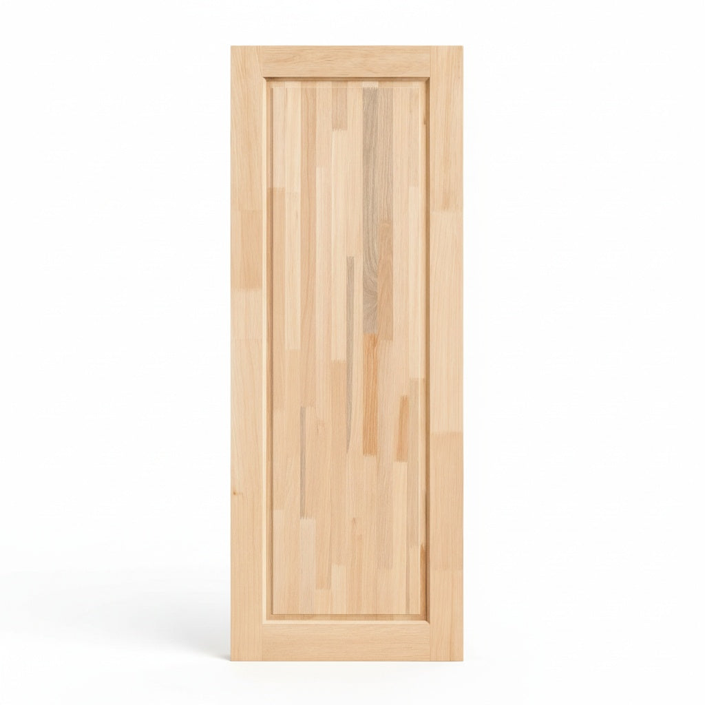 Porta Externa de Madeira Eucalipto Fingada | Ref 51 | Natural