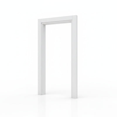 Caixilho de Porta MDF Ultra Fundo Branco | Ideal Prime | Vistas Reguláveis 7 CM | Com Borracha
