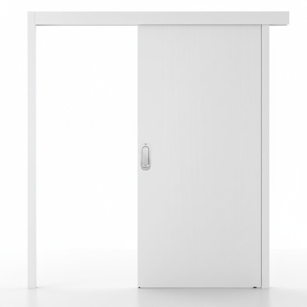 Kit de Correr para Porta | Randa Econômico Branco Diamond