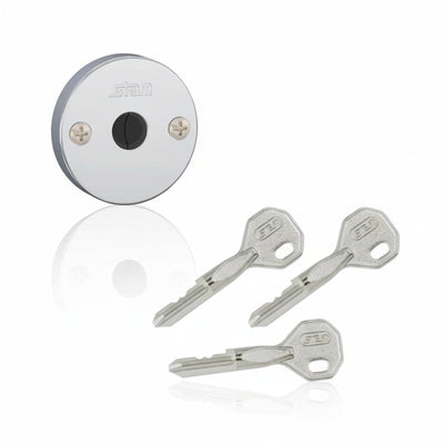 Fechadura 1004 | Roseta Inox | Par