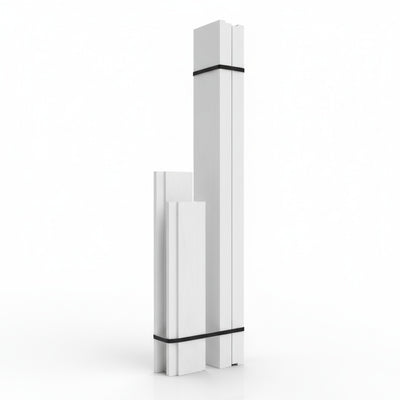 Caixilho de Porta MDF Ultra Fundo Branco | Ideal Prime | Vistas Reguláveis 7 CM | Com Borracha