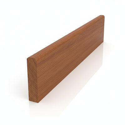 Rodapé de Madeira Cedro Mesclado Liso | 6 CM X 13 MM
