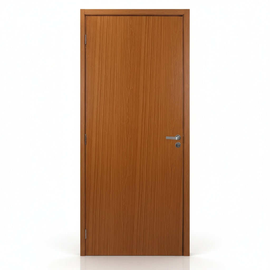 Kit Porta Pronta Interna de Madeira Mogno | Regulável 3 CM