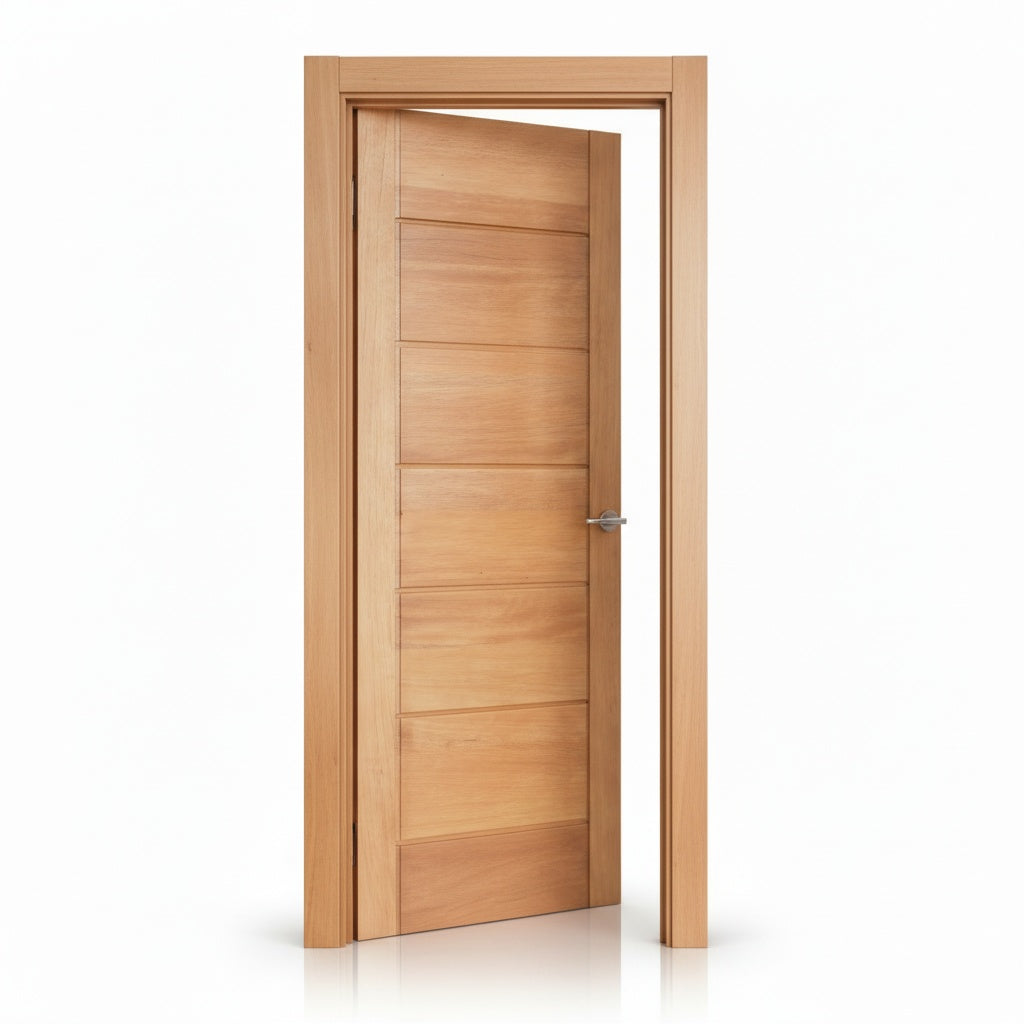 Porta Externa de Madeira Cedro Alagoano | Ref 32 | Natural