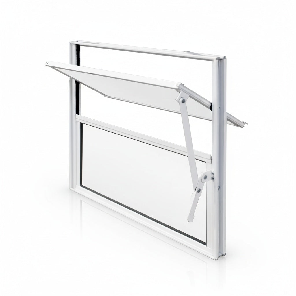 Janela de Alumínio Basculante Branca | 40 X 40 CM