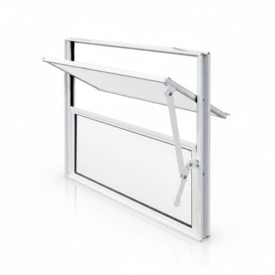 Janela de Alumínio Basculante Branca | 40 X 40 CM