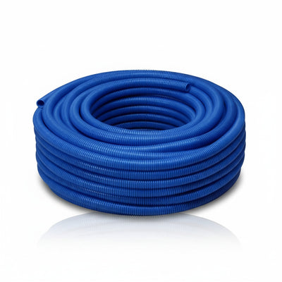 Mangueira Corrugada Azul para Conduíte Elétrico | 50m