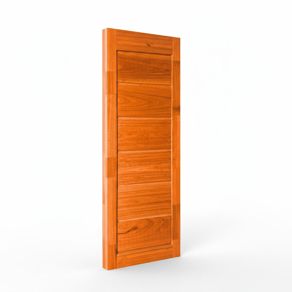 Porta Externa de Madeira Eucalipto Fingada | Ref 54 | Com Selador