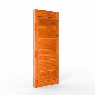 Porta Externa de Madeira Eucalipto Fingada | Ref 54 | Com Selador