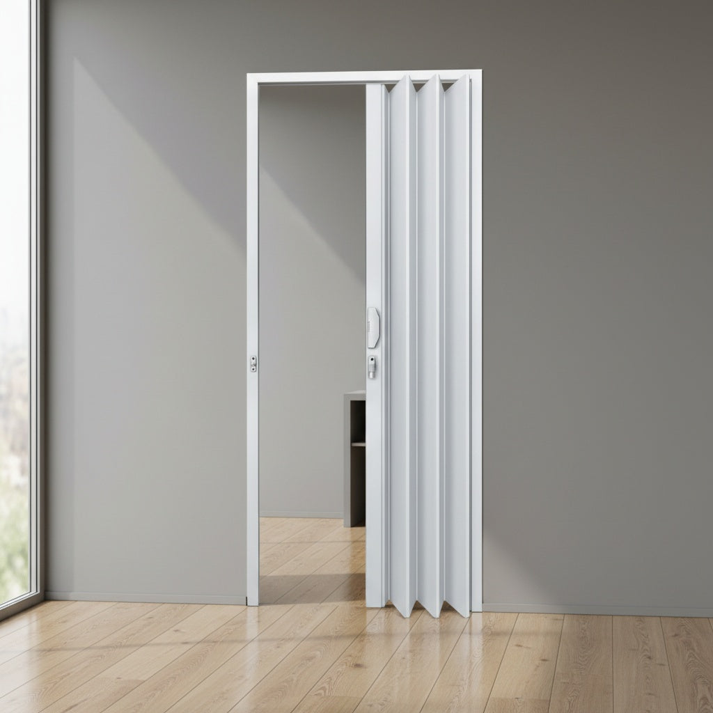 Porta Sanfonada de PVC | Branco Neve | Polifort