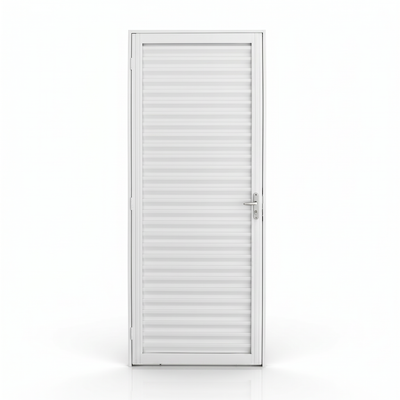 Porta com Caixilho de laminado Branco Laminado Reforçado | 215 X 6,5 CM