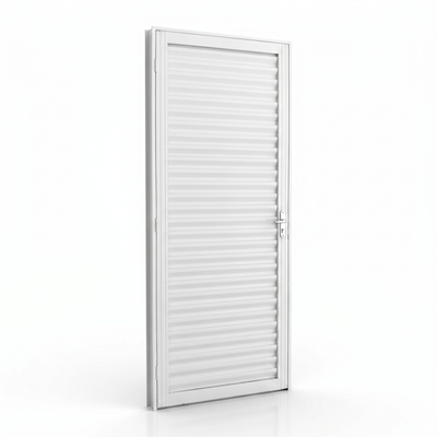 Porta com Caixilho de laminado Branco Laminado Reforçado | 215 X 6,5 CM