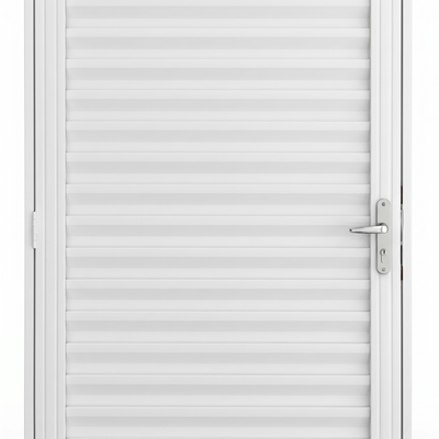 Porta com Caixilho de laminado Branco Laminado Reforçado | 215 X 6,5 CM