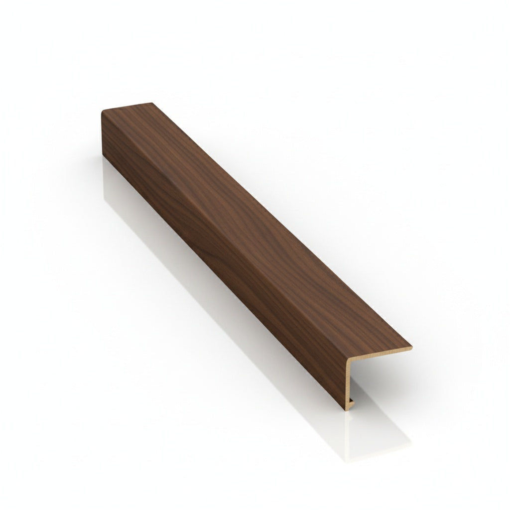 Perfil L de PVC para Acabamento | 20x20mm | Barra 3m