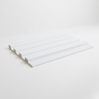 Perfil Ripado de PVC Decorativo para Parede | 20cm x 3m