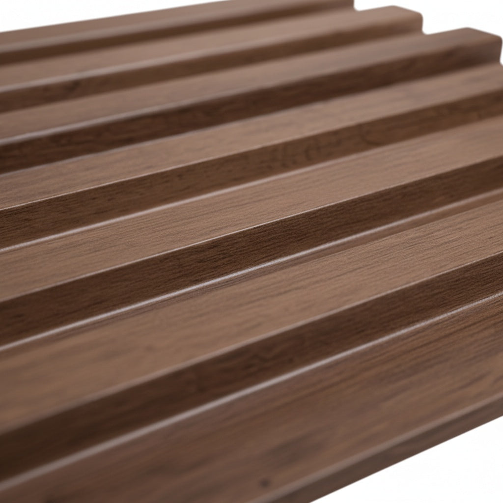 Perfil Ripado de PVC Decorativo para Parede | 20cm x 3m