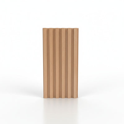 Perfil Ripado de PVC Decorativo para Parede | 20cm x 3m