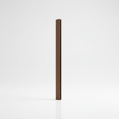 Perfil U de PVC para Acabamento | 8mm | Barra 3m