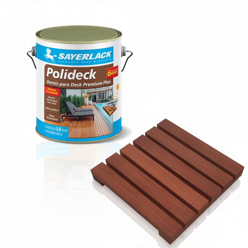 Verniz Polideck para Deck de Madeira | Natural Semibrilho