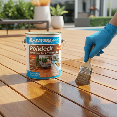 Verniz Polideck para Deck de Madeira | Natural Semibrilho