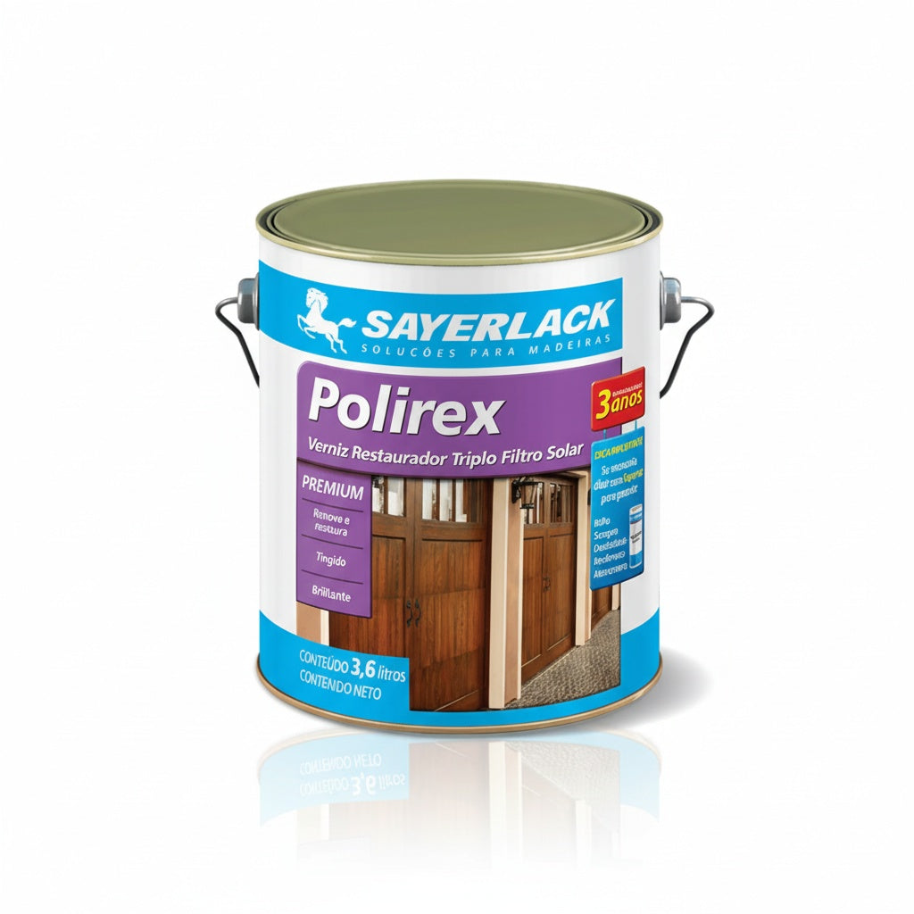 Verniz Restaurador Polirex para Madeira | Renovação | 3,6L